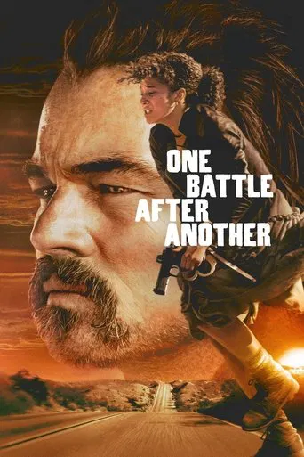 Premium IPTV UK on-demand film poster: Thriller poster of a weathered man with a rifle on a desert road